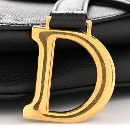Christian Dior Grained Calfskin Mini Saddle Bag Black 12 of 14