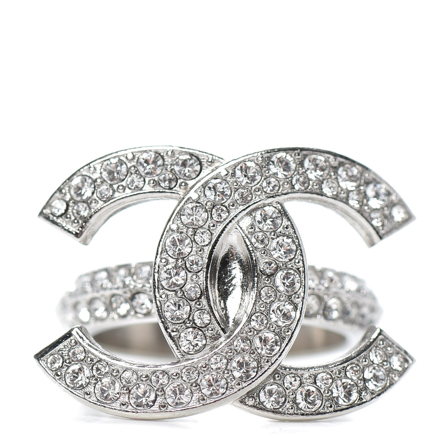 Crystal Palais Garnier CC Ring 52 6 Silver