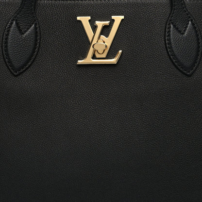 Louis Vuitton Grained Calfskin Lockme Shopper Black 8 of 10
