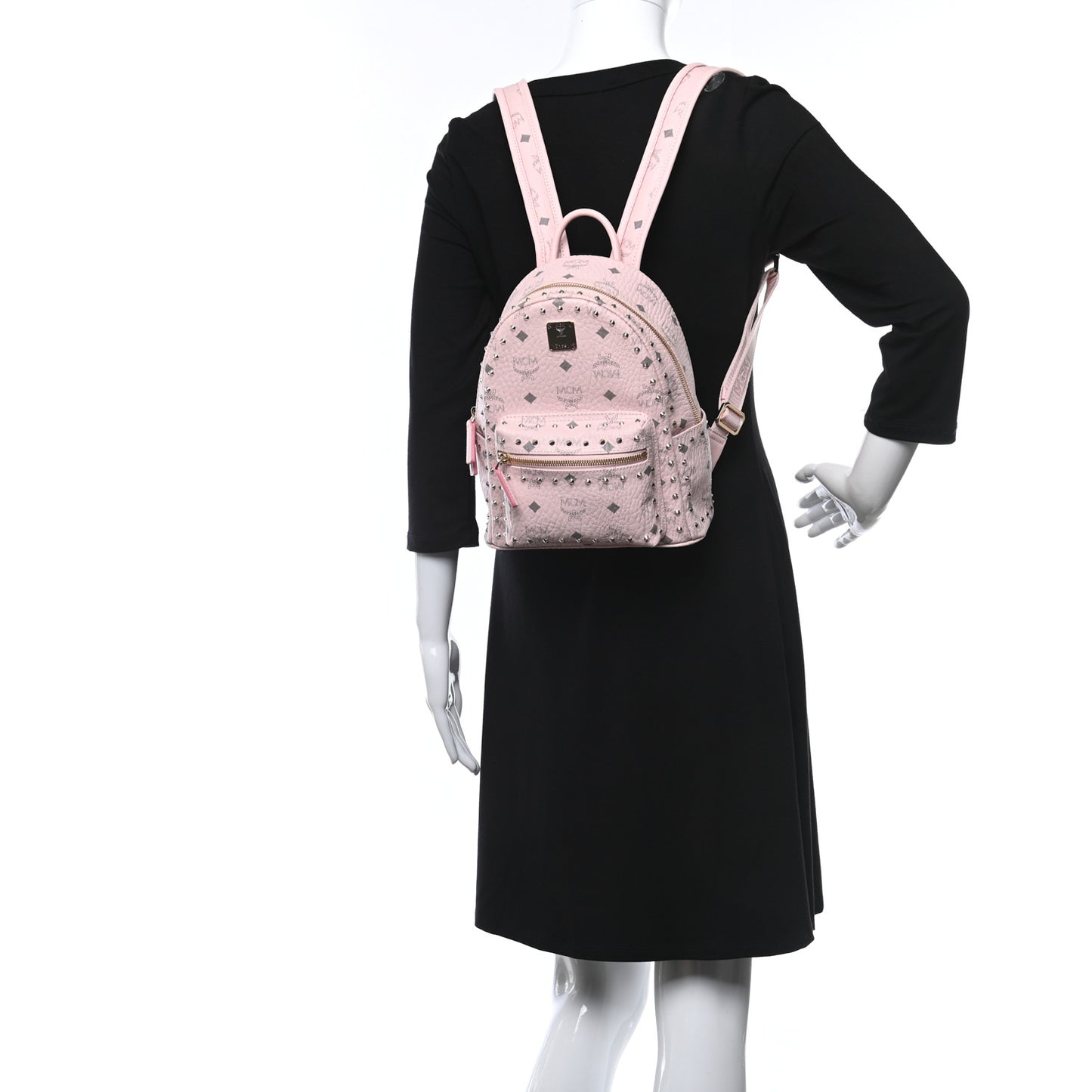 Visetos Side Stud Mini Taiwan Backpack Pink