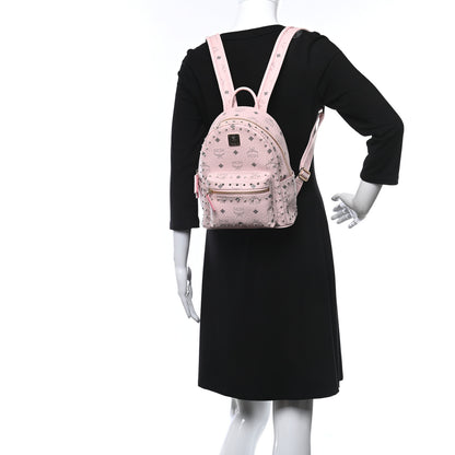 MCM Visetos Side Stud Mini Taiwan Backpack Pink 2 of 8