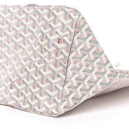 Goyard Goyardine Saint Louis Claire Voie GM White Pink 8 of 8