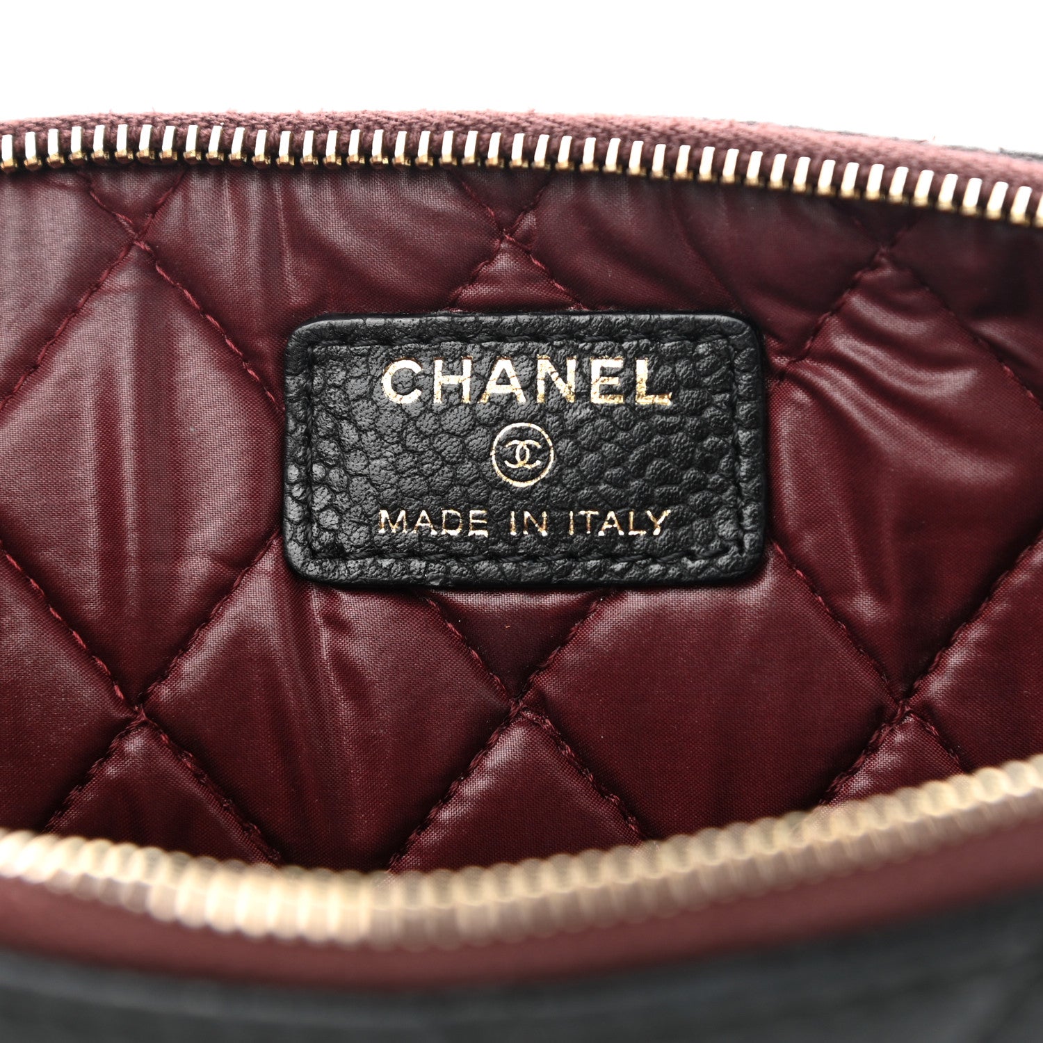 Chanel Caviar Quilted Medium Cosmetic Case Black 6 of 10