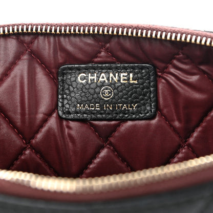 Chanel Caviar Quilted Medium Cosmetic Case Black 6 of 10