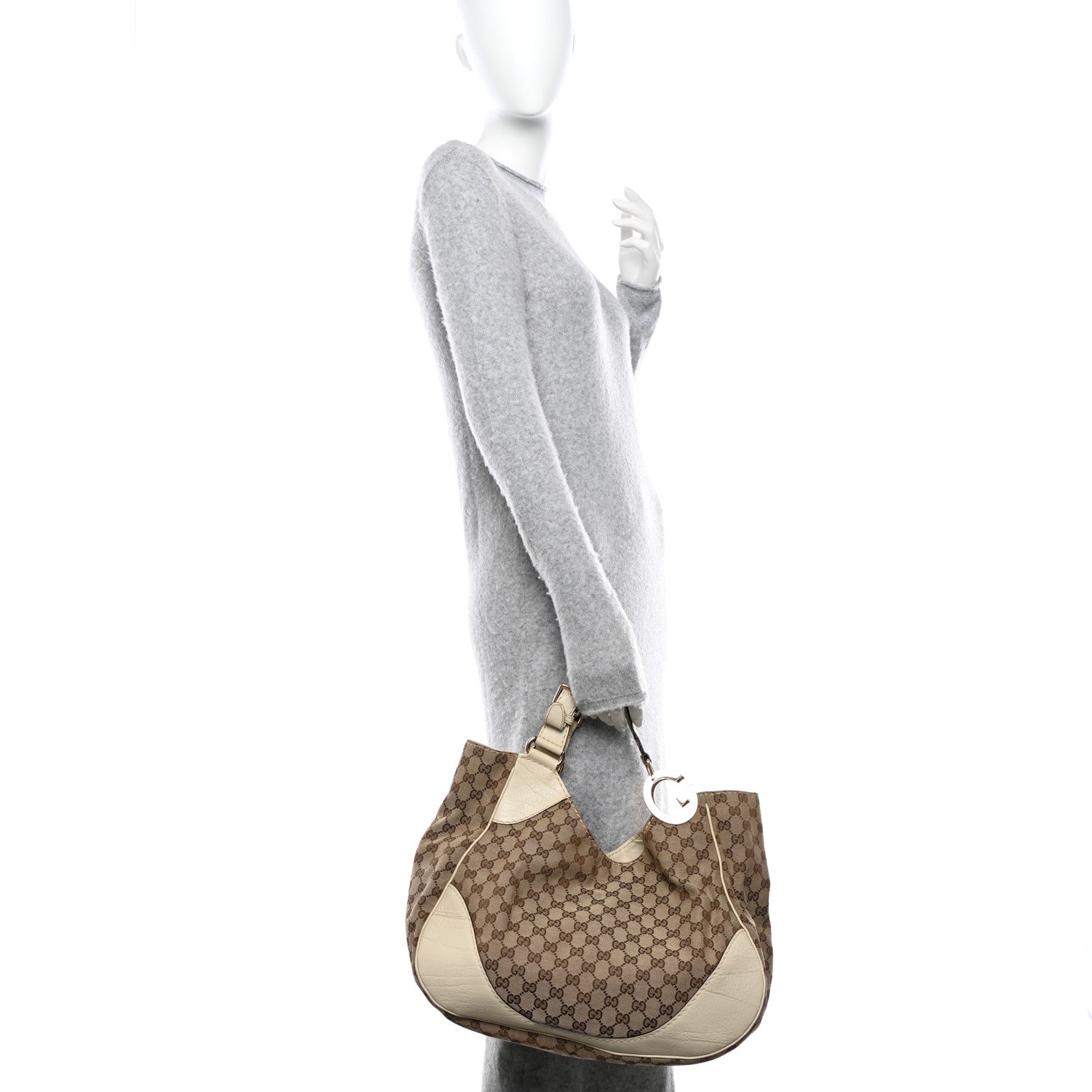 Gucci Monogram Charlotte Tote Off White 2 of 13