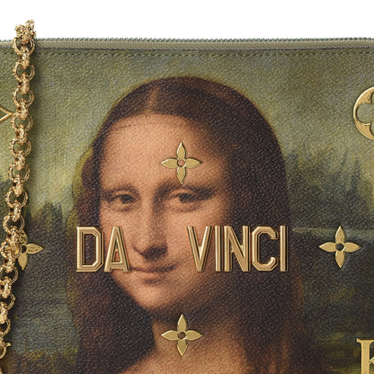 Louis Vuitton Masters Da Vinci Pochette Clutch Vert D’eau 9 of 9