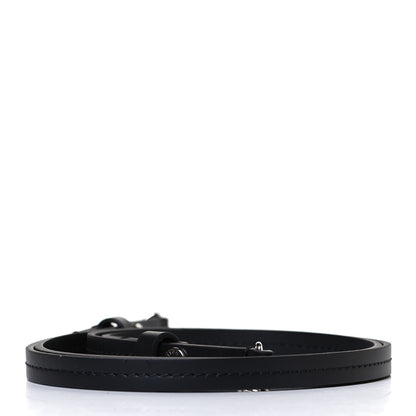 Louis Vuitton Calfskin 16mm Adjustable Shoulder Strap Black 2 of 4