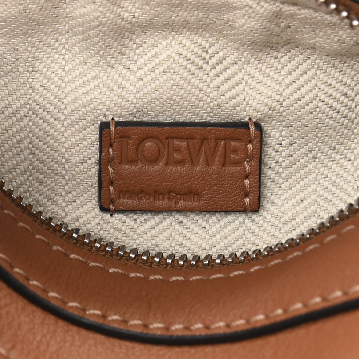 Calfskin Nano Puzzle Bag Tan