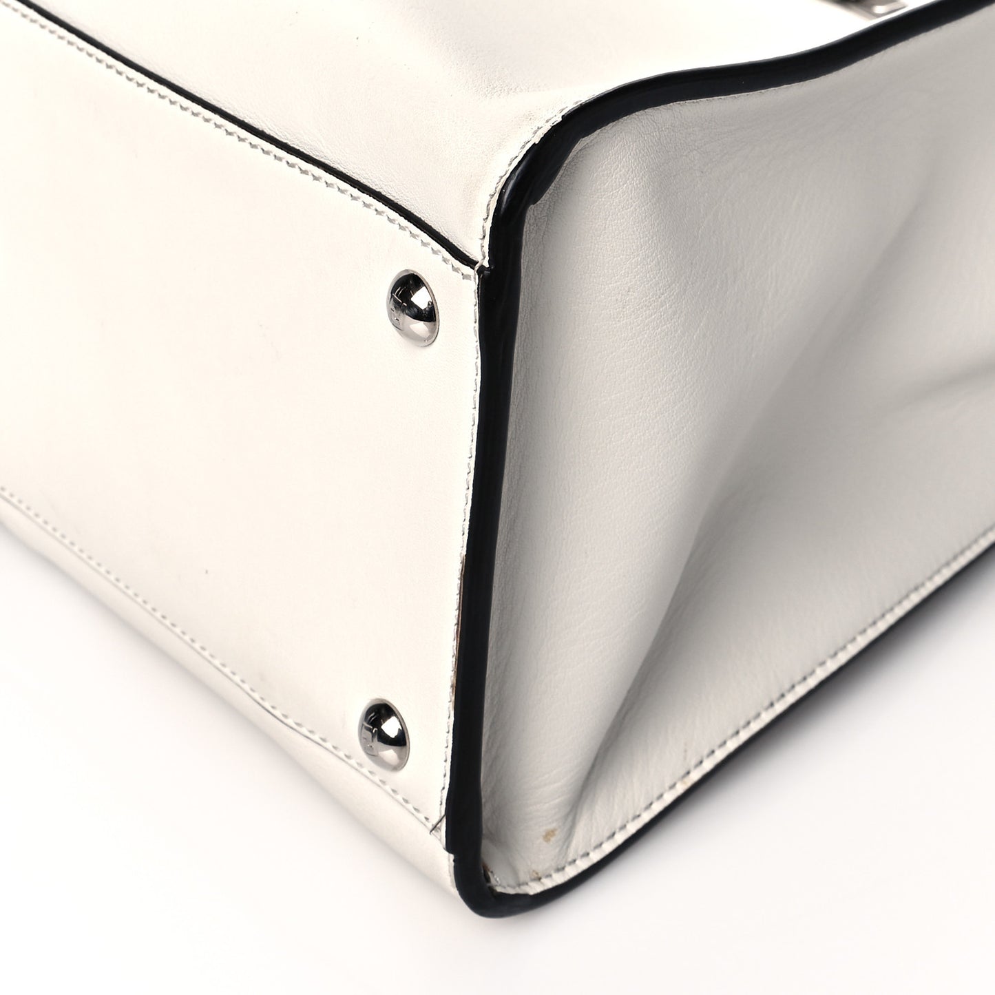 Vitello Seta Glazed Fabric FF 1974 Medium Peekaboo X-Lite White Ice Mogano Panna