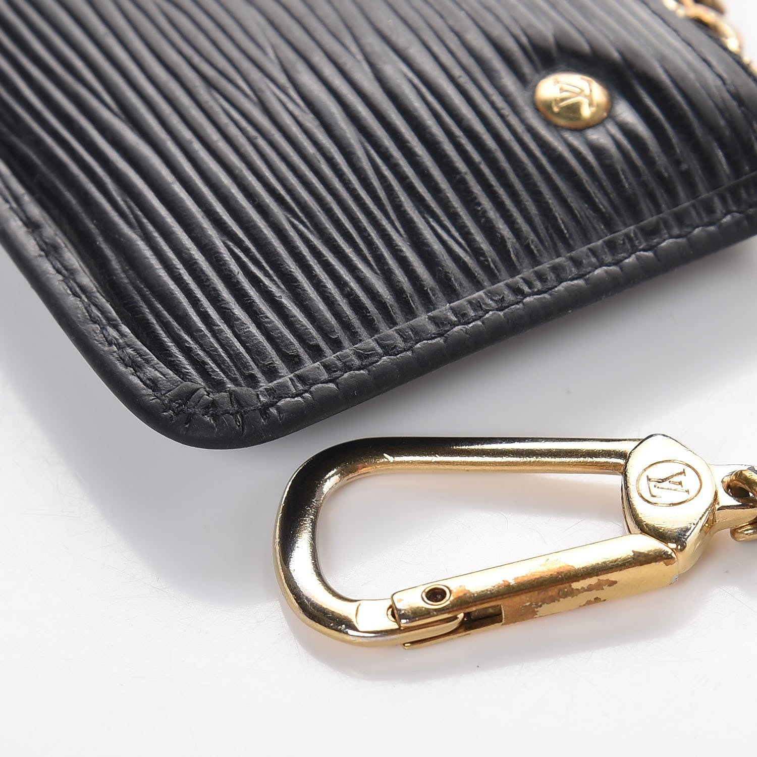 Louis Vuitton Epi Key Pouch Black 7 of 8
