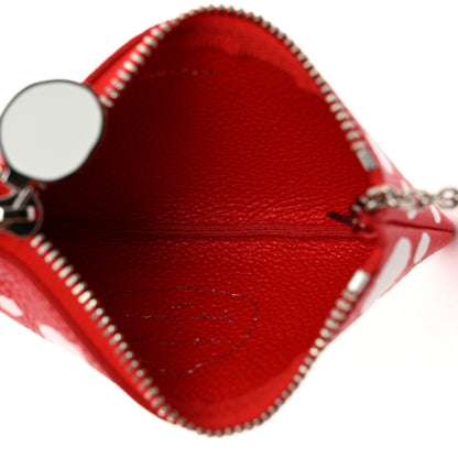 Louis Vuitton LV X YK Empreinte Infinity Dots Key Pouch Red White 5 of 9