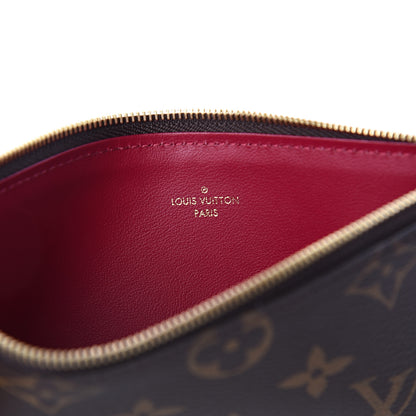 Louis Vuitton Monogram Felicie Chain Wallet Zippered Insert Fuchsia 5 of 5