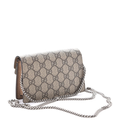 Gucci GG Supreme Monogram Super Mini Dionysus Shoulder Bag Taupe 4 of 8
