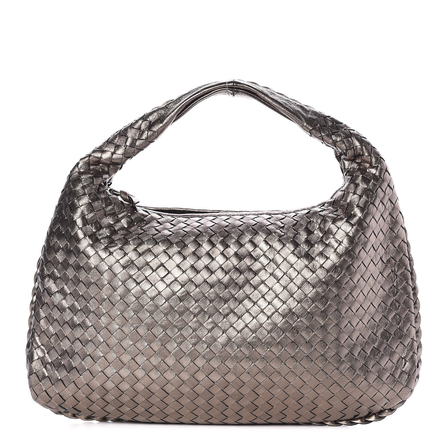 Bottega Veneta Nappa Intrecciato Medium Veneta Hobo Pewter 1 of 10
