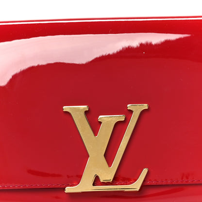 Louis Vuitton Patent Louise Clutch Rose Indien 7 of 8
