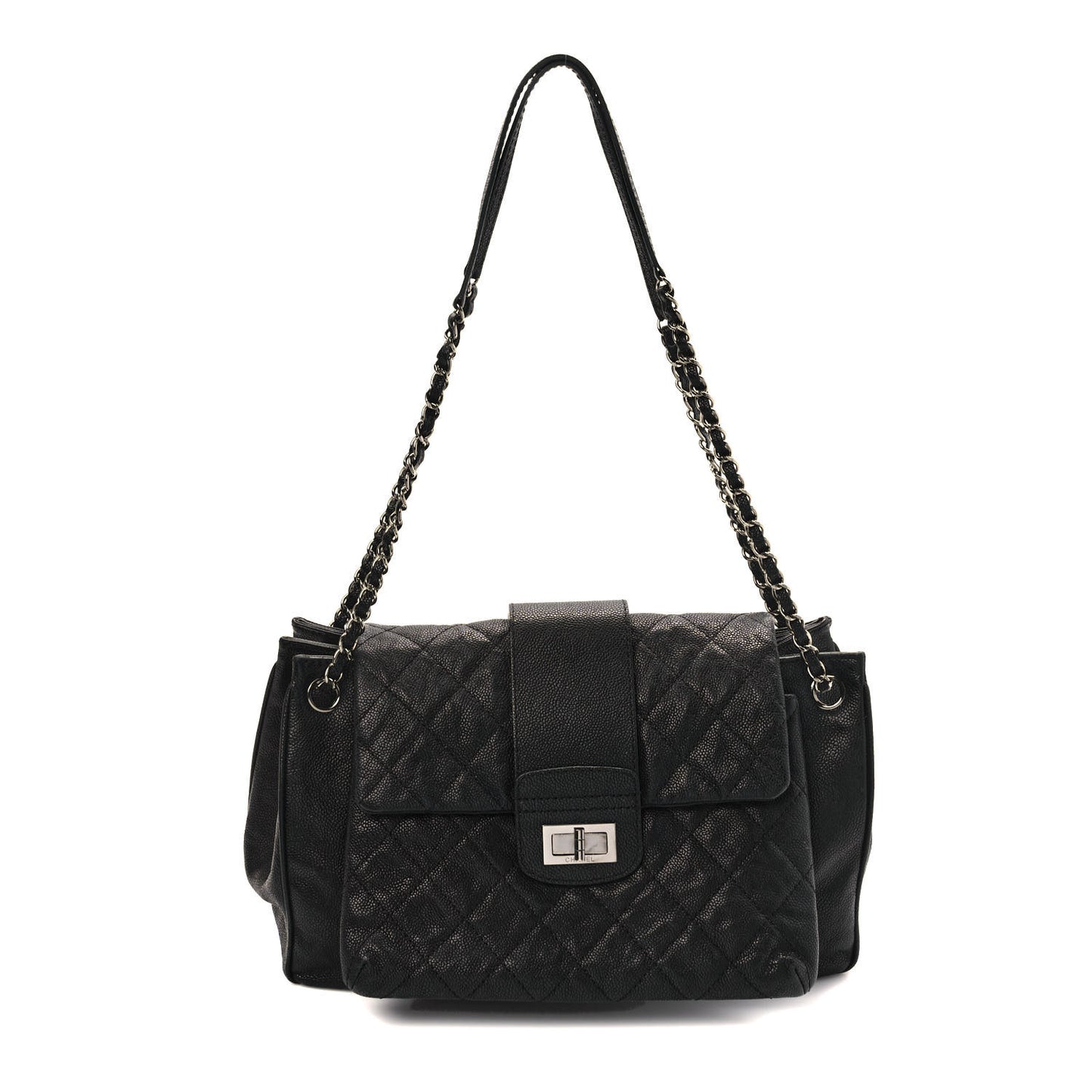 Caviar Mademoiselle Accordion Flap Black
