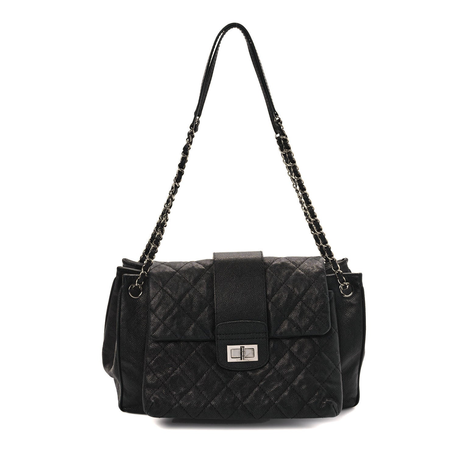 Chanel Caviar Mademoiselle Accordion Flap Black 1 of 8