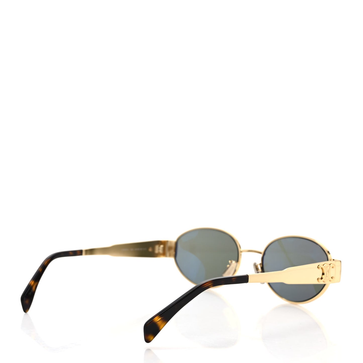 Metal Triomphe 01 Sunglasses CL40235U Gold Green