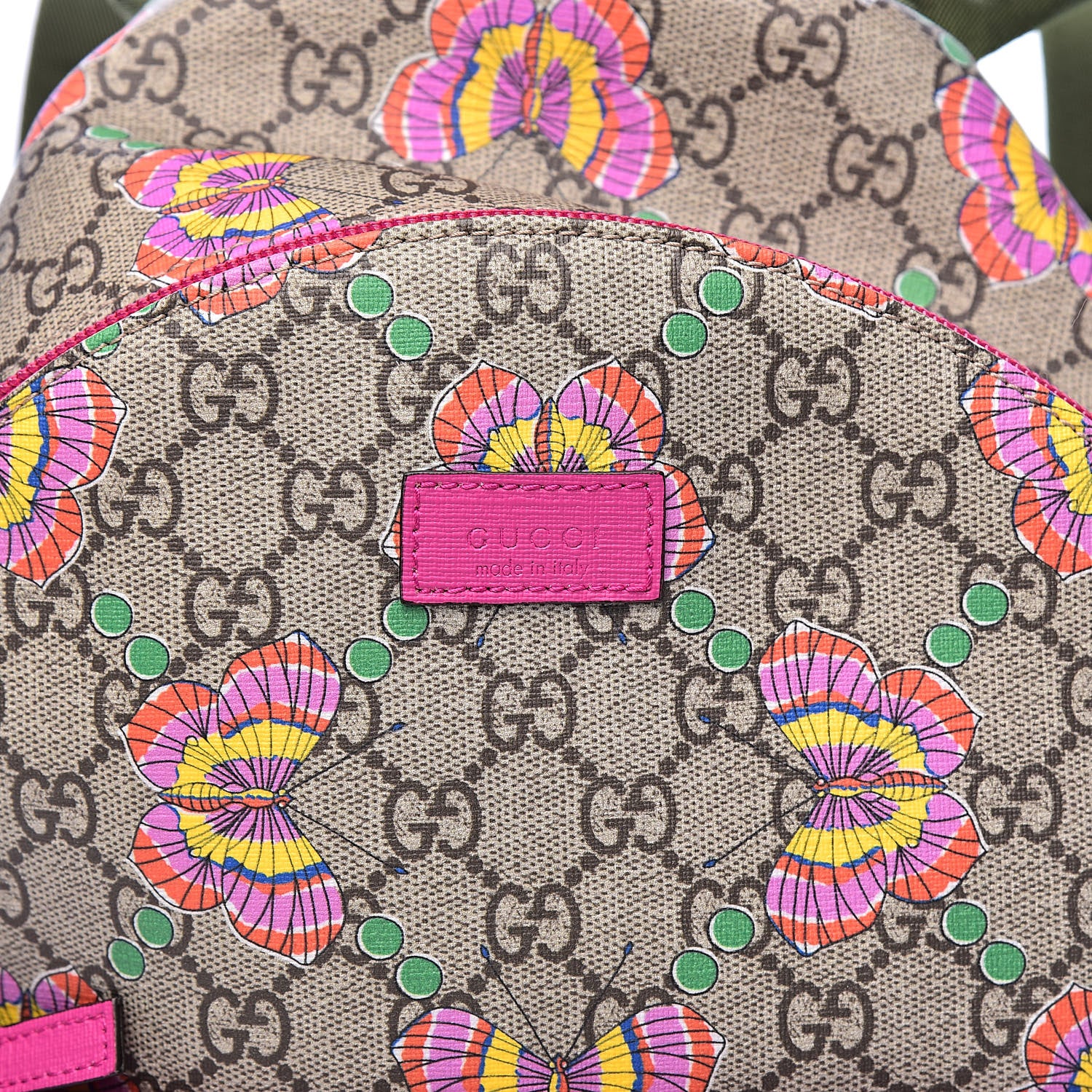 Gucci GG Supreme Monogram Childrens Butterfly Backpack 10 of 10
