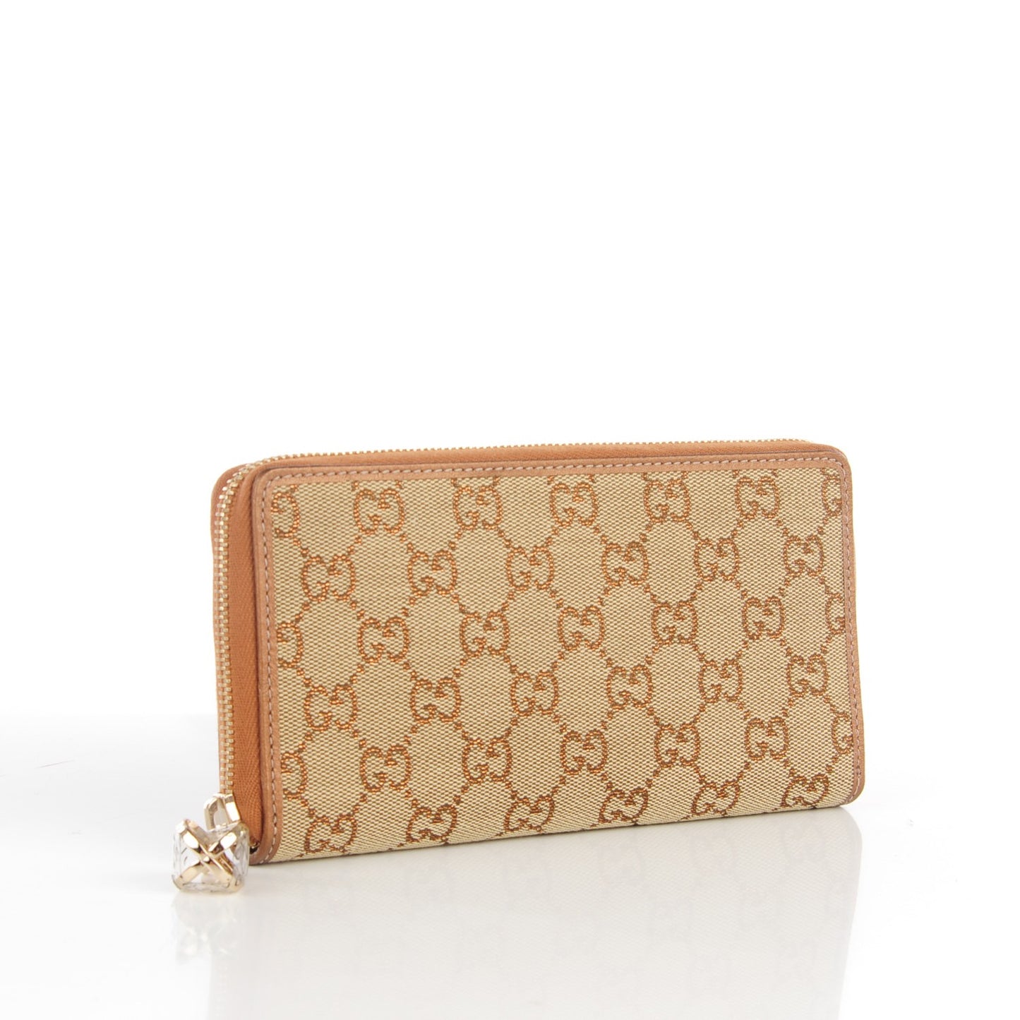 Monogram Twins Large Zip Around Wallet Metallic Bronze