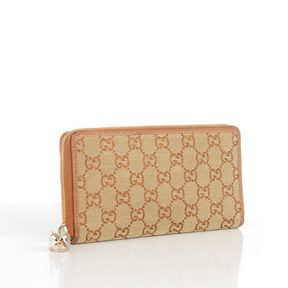 Gucci Monogram Twins Large Zip Around Wallet Metallic Bronze 3 of 7