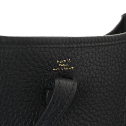 Hermes Taurillon Clemence Evelyne TPM Black 6 of 10
