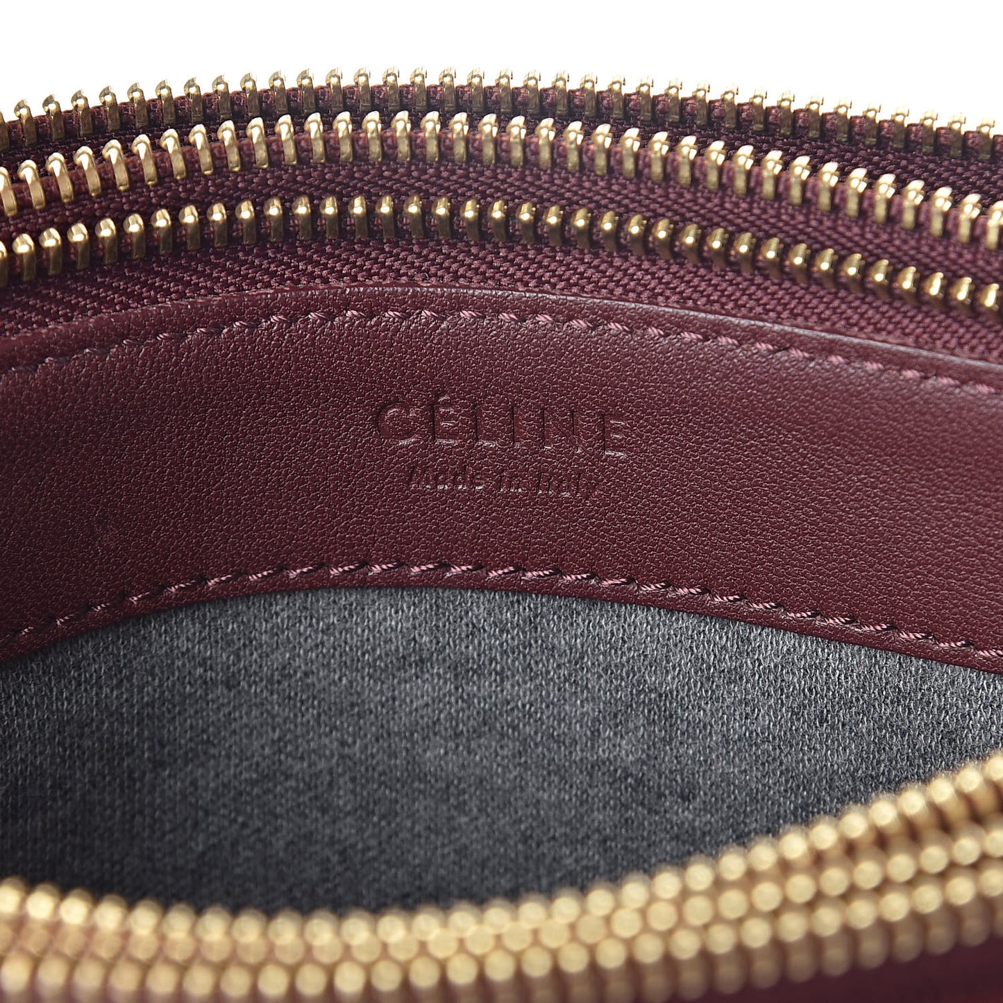 Lambskin Large Trio Crossbody Bag Burgundy