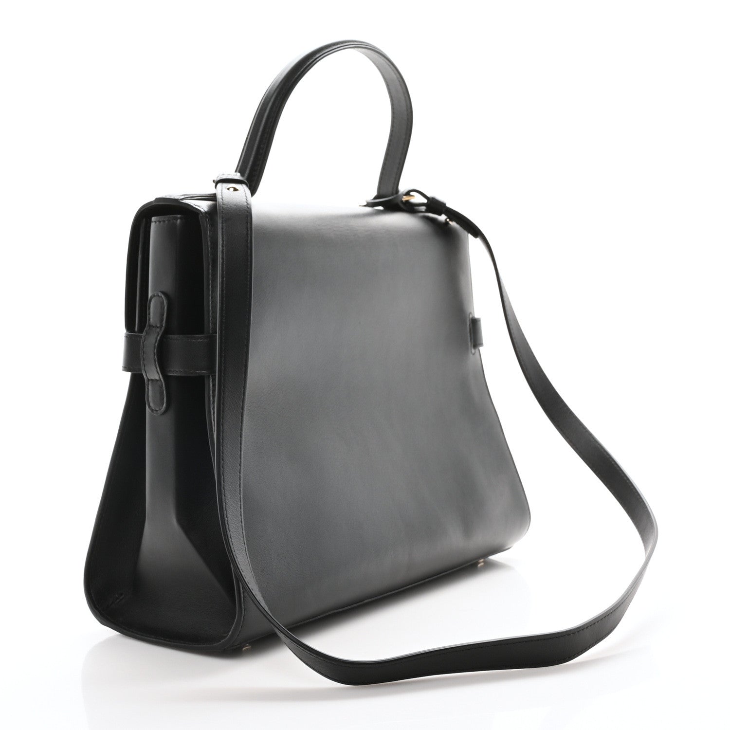 Delvaux Smooth Calfskin GM Tempete Satchel Black 4 of 11