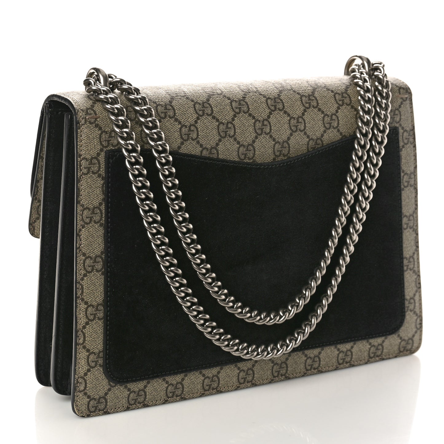 GG Supreme Monogram Medium Dionysus Shoulder Bag Black