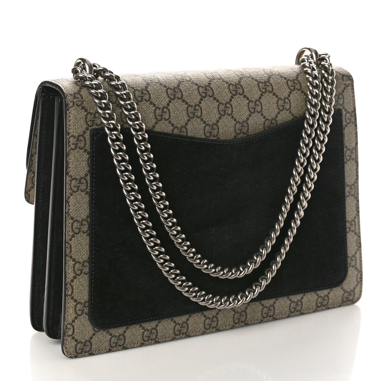 Gucci GG Supreme Monogram Medium Dionysus Shoulder Bag Black 3 of 14