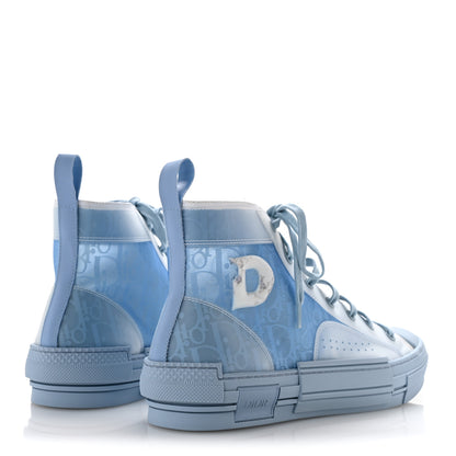 Christian Dior X DANIEL ARSHAM Technical Canvas Oblique Mens B23 High Top Sneakers 43 Blue Beige 5 of 8