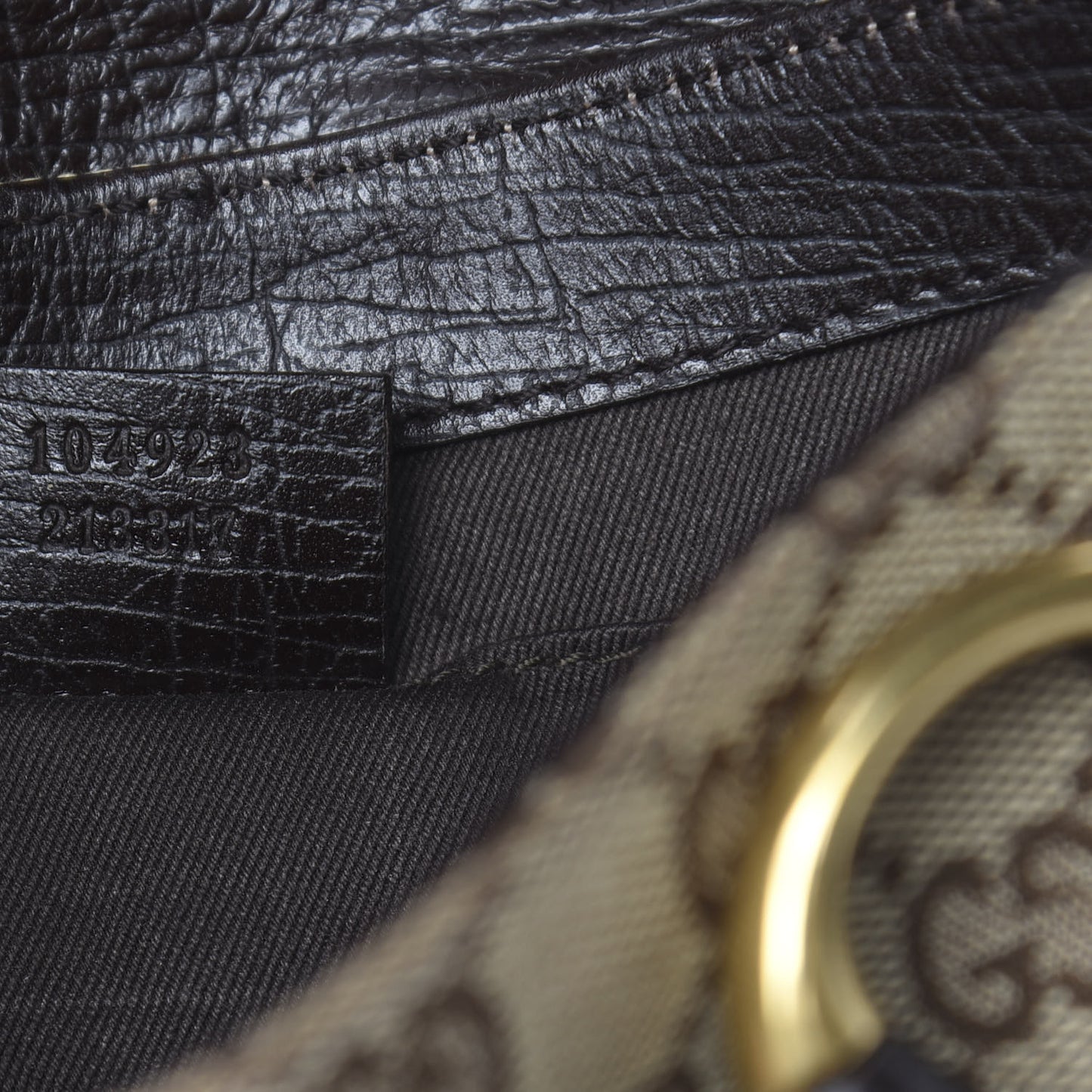 Monogram Horsebit Clutch Dark Brown