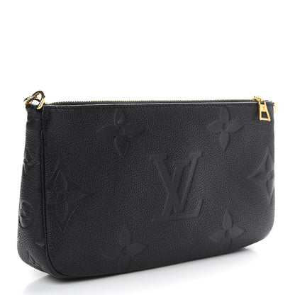 Louis Vuitton Empreinte Monogram Giant Multi Pochette Accessories Black 3 of 8
