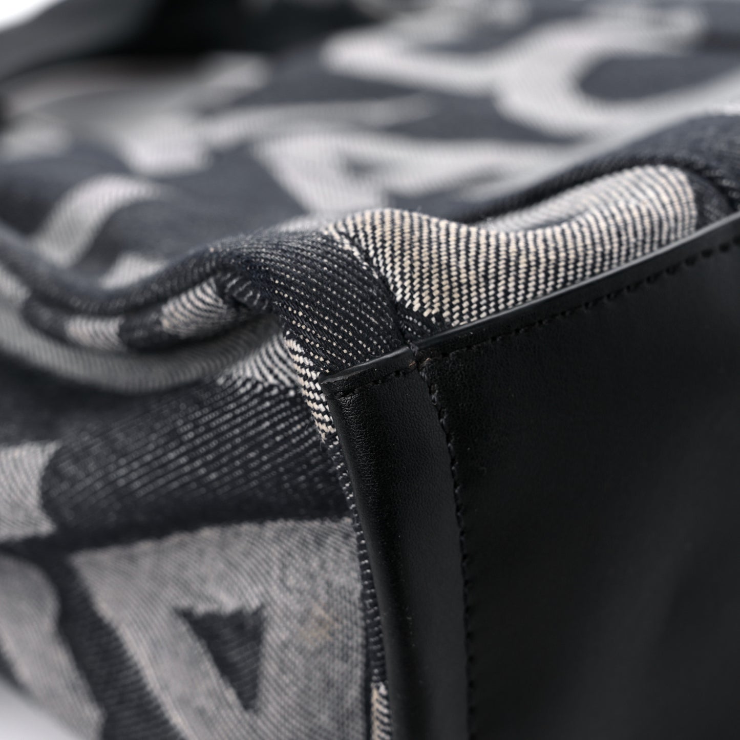 Denim Jacquard Medium The Monogram Tote Bag Denim Blue