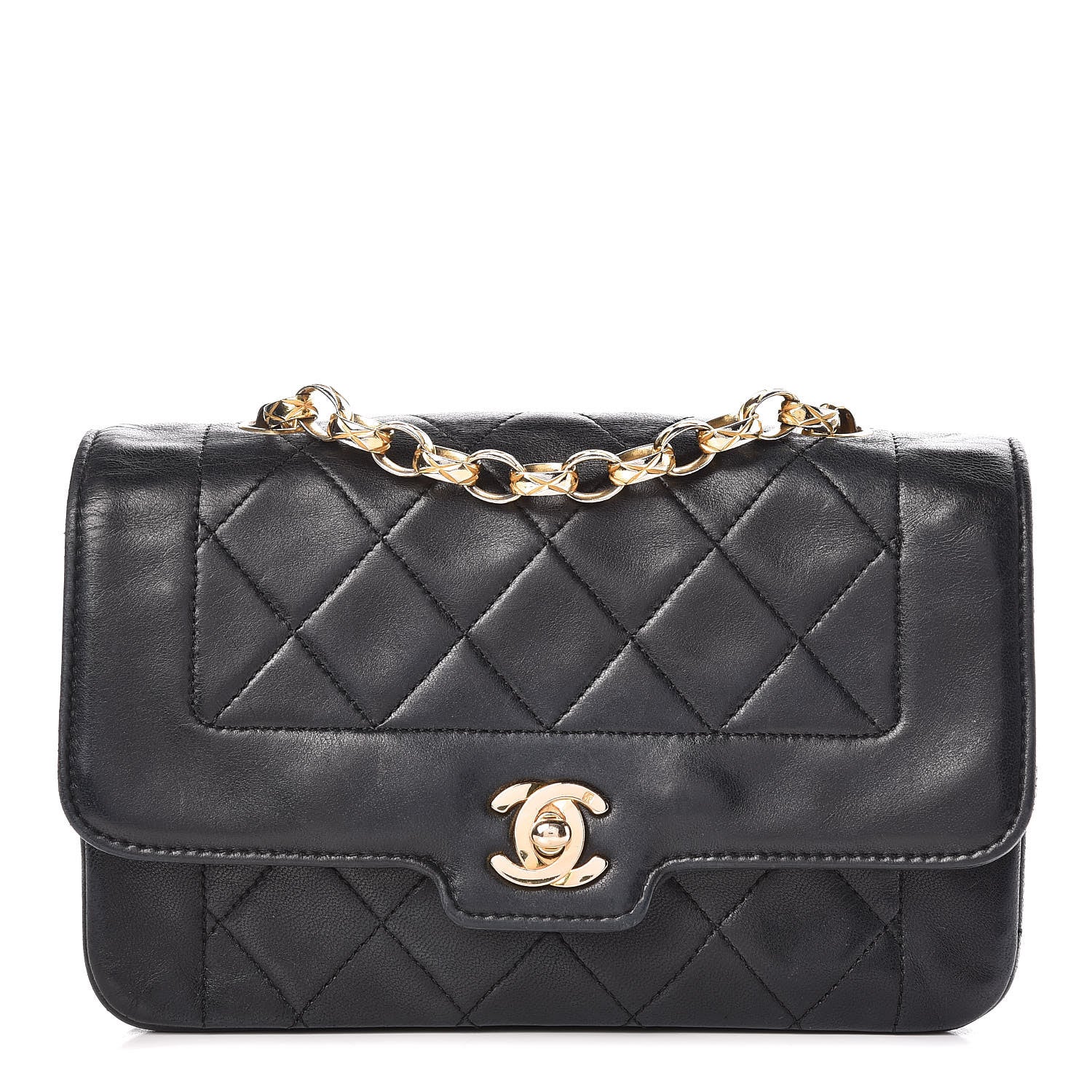 Chanel Lambskin Quilted Mini Flap Black 1 of 11