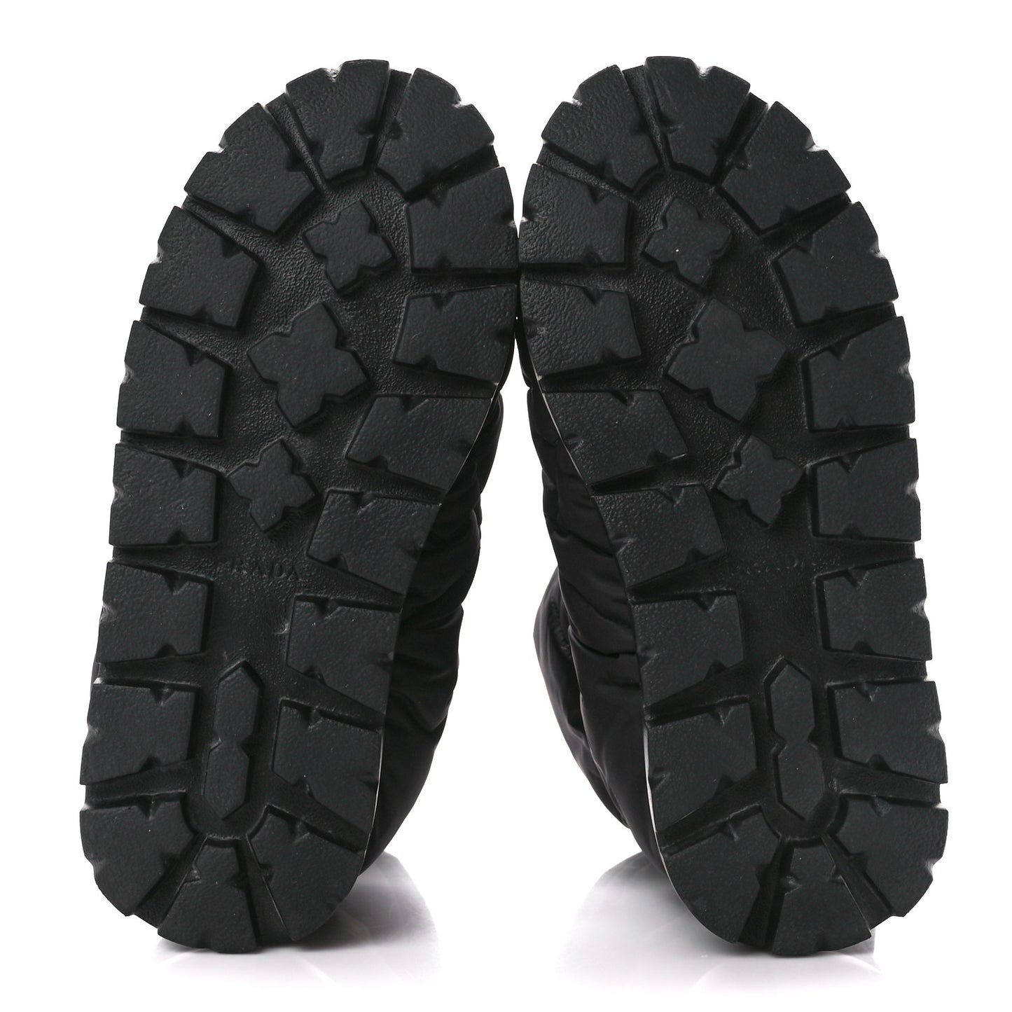 Re-Nylon Piuma Triangle Logo Padded Drawcord Snow Boots 38.5 Black