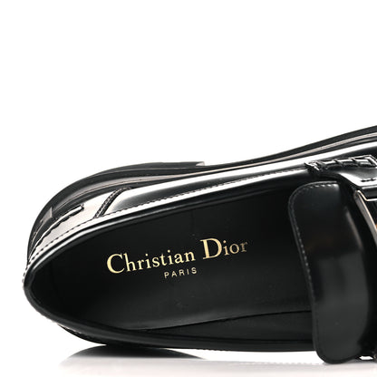Christian Dior Brushed Calfskin Dior Code Lug Sole Platform 35mm Loafers 39.5 Black 7 of 8