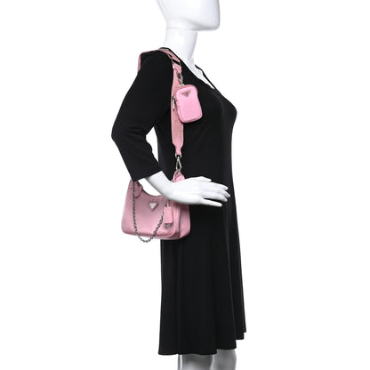 Prada Nylon Re-Edition 2005 Shoulder Bag Rosa 2 of 10