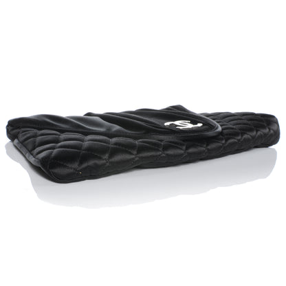 Chanel Satin Flap Clutch Black 4 of 7