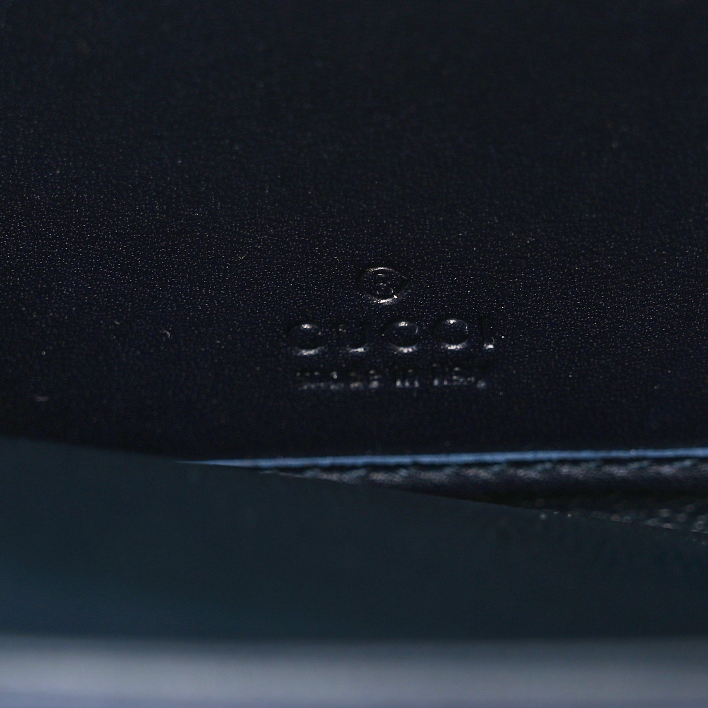 Calfskin Web Zip Around Wallet Navy