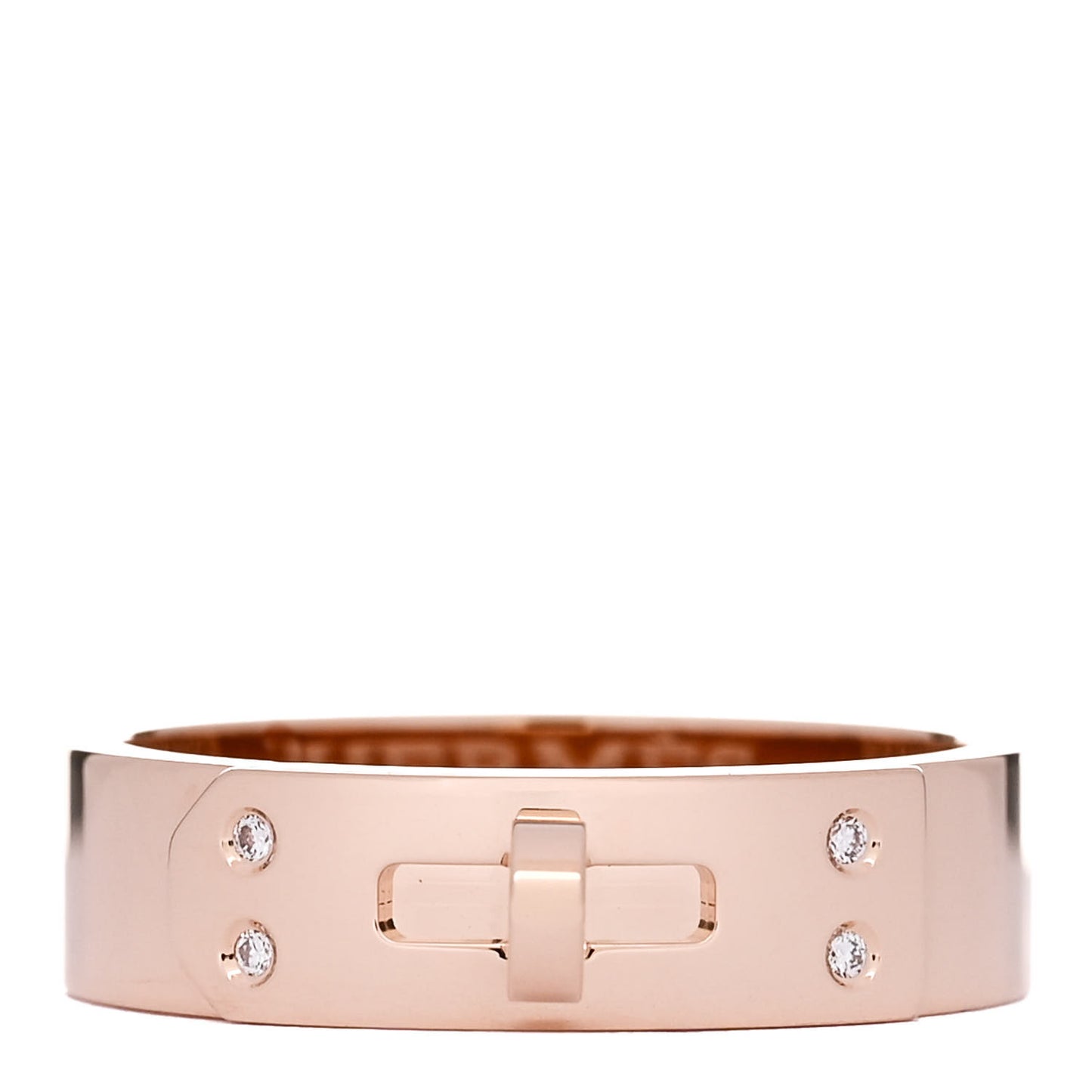 18K Rose Gold Diamond PM Kelly Ring 52 6