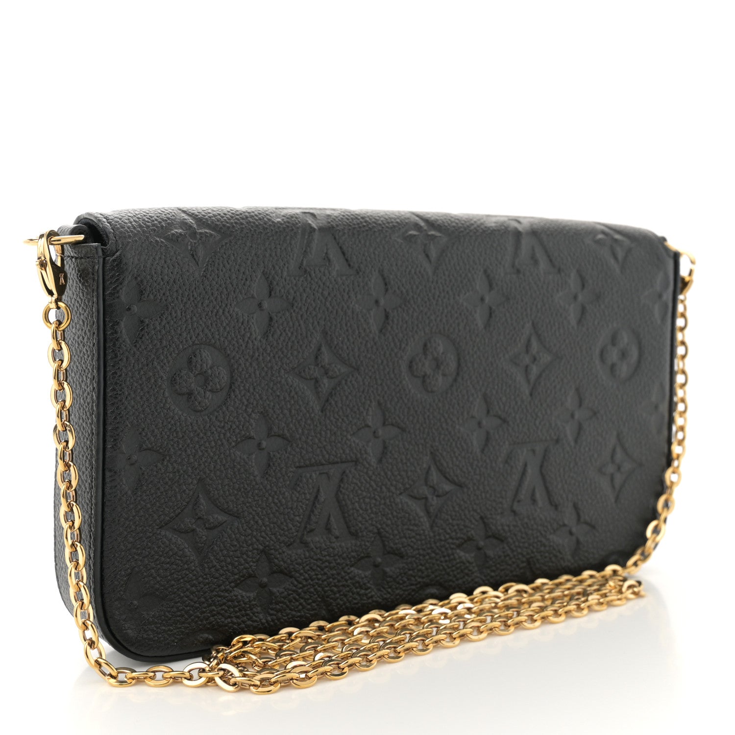 Louis Vuitton Empreinte Pochette Felicie Chain Wallet Black 4 of 12
