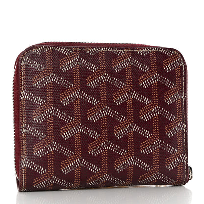 Goyard Goyardine Compact Wallet Burgundy 3 of 8