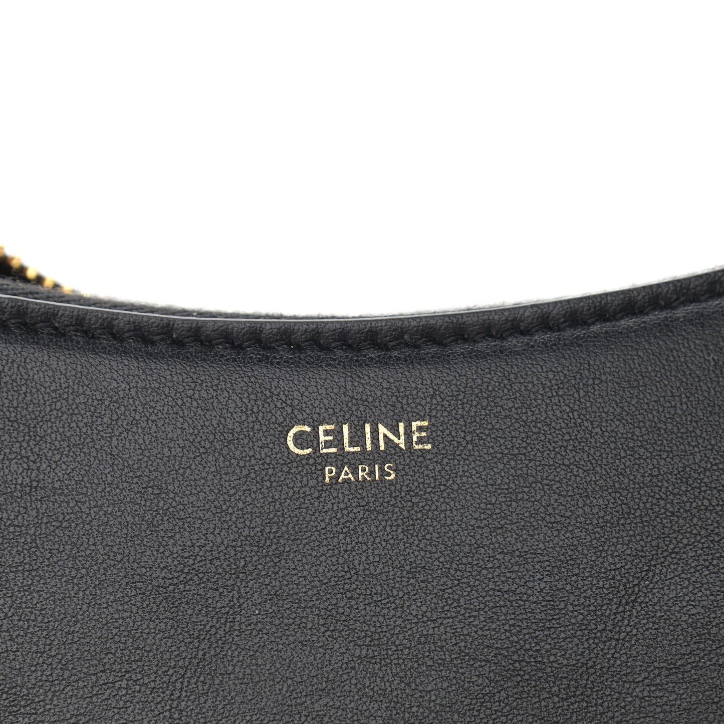 Smooth Calfskin Medium Strap Ava Shoulder Bag Black Tan