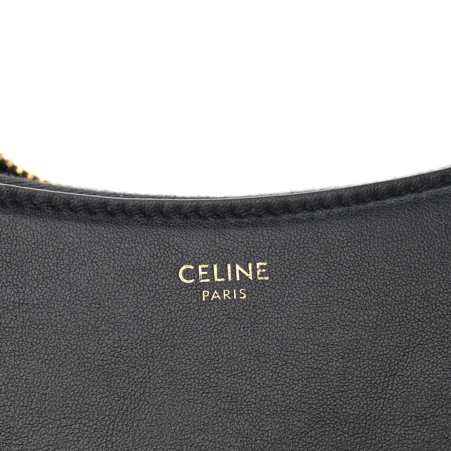 Celine Smooth Calfskin Medium Strap Ava Shoulder Bag Black Tan 6 of 10