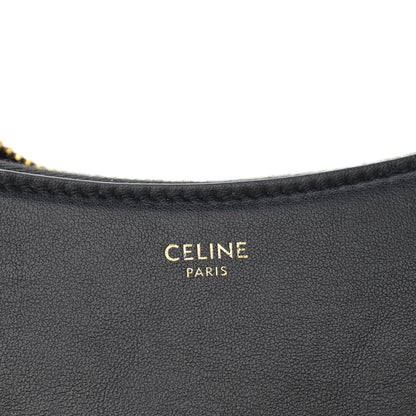 Celine Smooth Calfskin Medium Strap Ava Shoulder Bag Black Tan 6 of 10