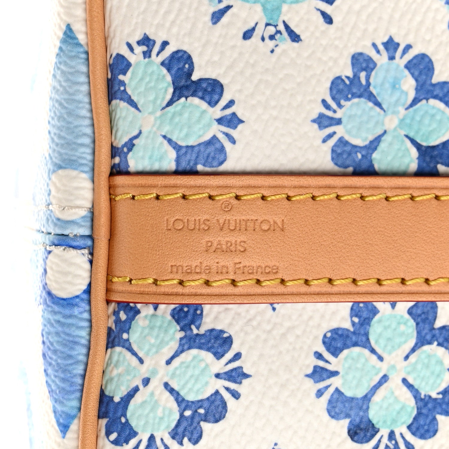 Louis Vuitton Monogram Tiles By The Pool Speedy Bandouliere 25 Lagoon Blue 6 of 9