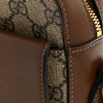 Gucci GG Supreme Monogram Small Horsebit 1955 Shoulder Bag Beige Brown Sugar 13 of 14