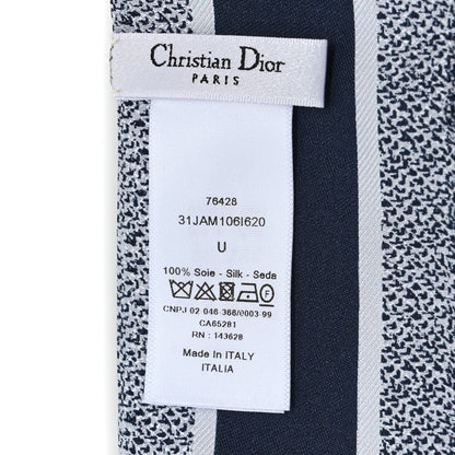 Christian Dior Silk Butterflies Around the World Mitzah Scarf Blue 3 of 3