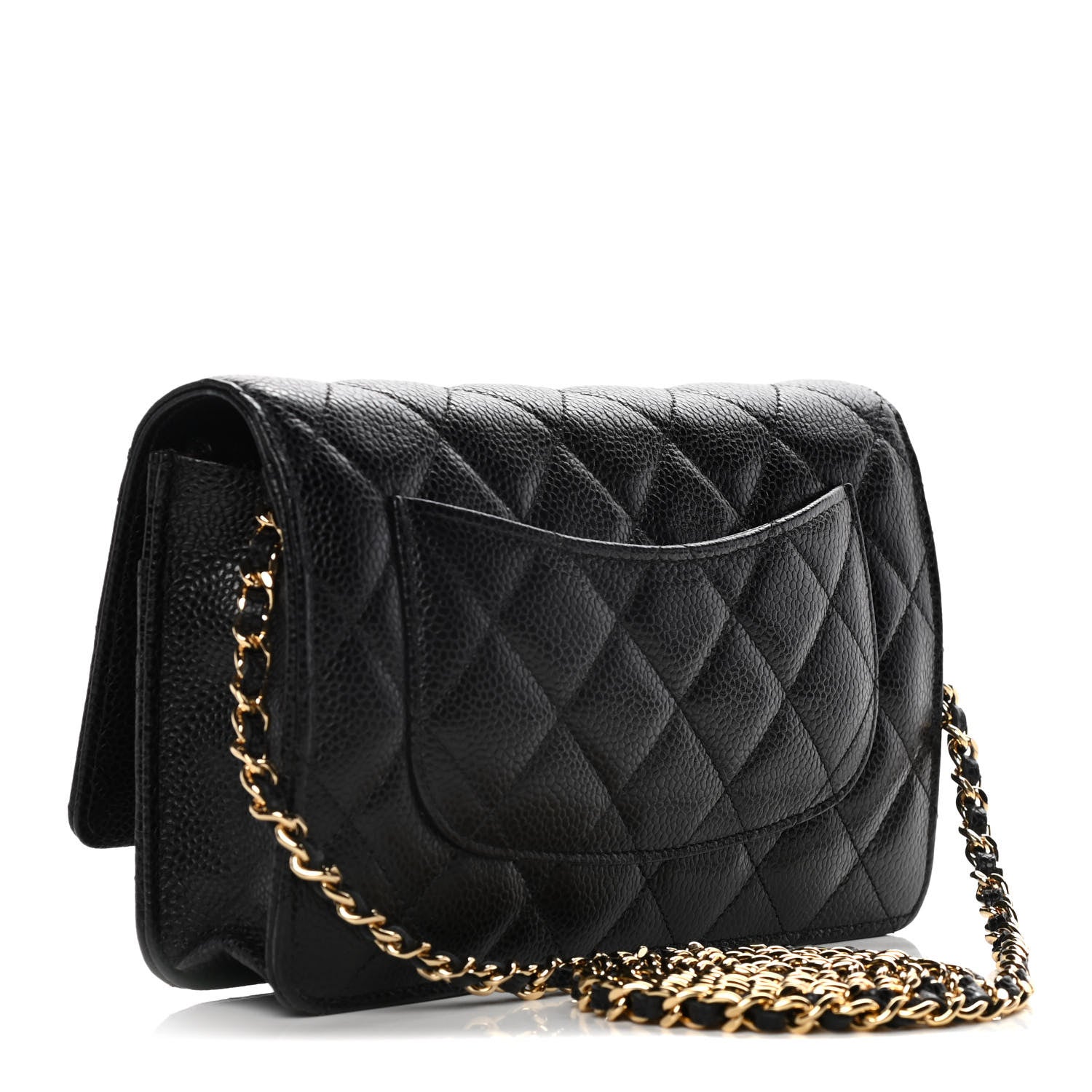 Chanel Caviar Quilted Wallet On Chain WOC Black 3 of 12
